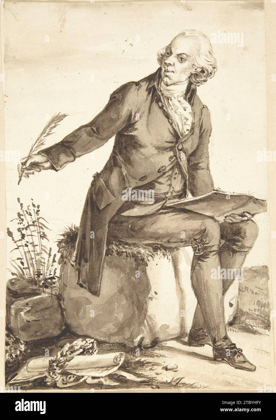 Ritratto di Jacques Delille 1949 di Jean-Baptiste-Francois Bosio Foto Stock