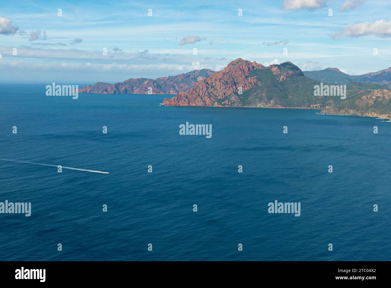 Le magnifiche insenature di piana, patrimonio dell'umanità dell'UNESCO vicino al golfo di Porto, Corsica, Francia. Foto Stock