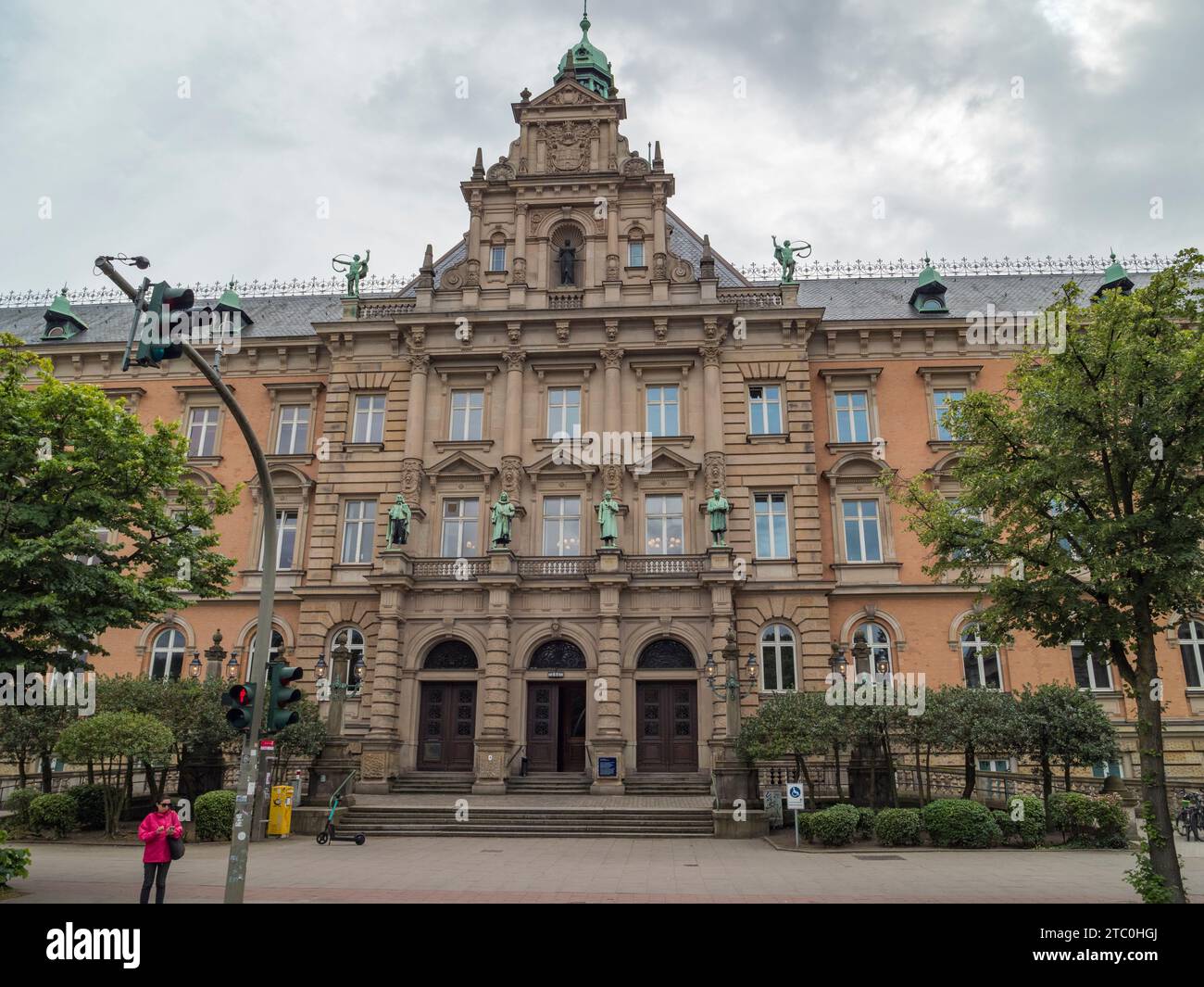 Corte di Stato di Amburgo: Edificio della giustizia civile (Landgericht Hamburg Ziviljustizgebäude) ad Amburgo, Germania. Foto Stock