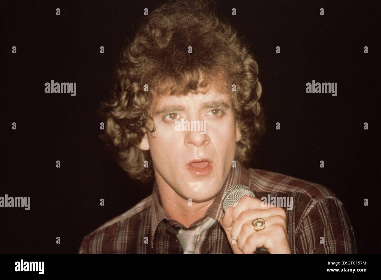 Eddie Money at Center Stage, East Providence, RI, USA, circa 1982. Foto Stock