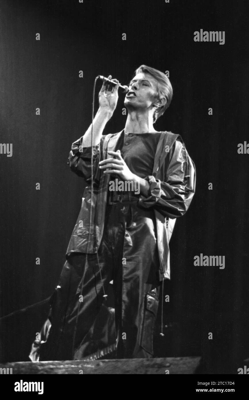 David Bowie, Civic Center, Providence, RI, Stati Uniti, 5 maggio 1978. Foto Stock