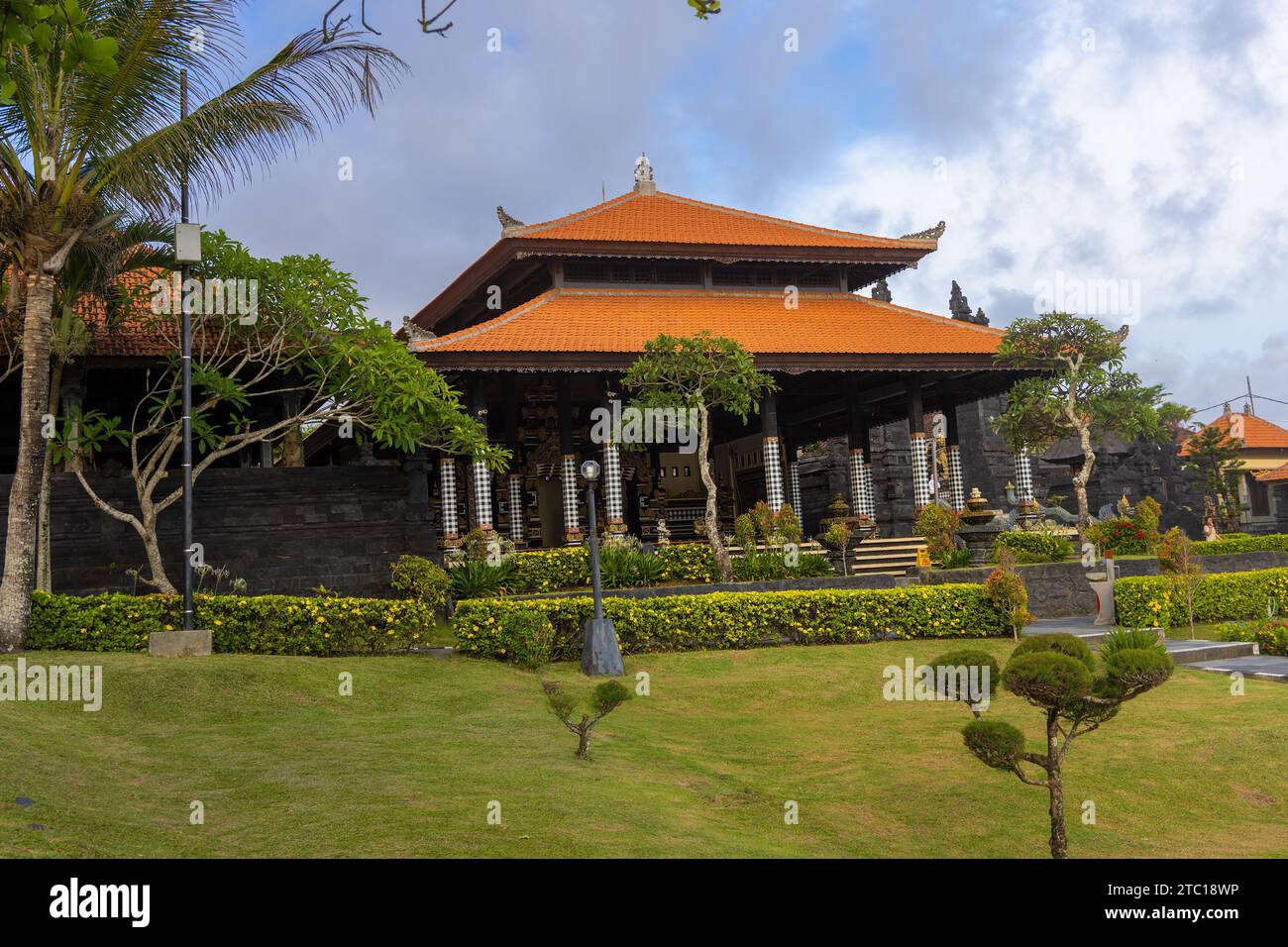 Tempio Tanah Lot a Bali, Indonesia Foto Stock