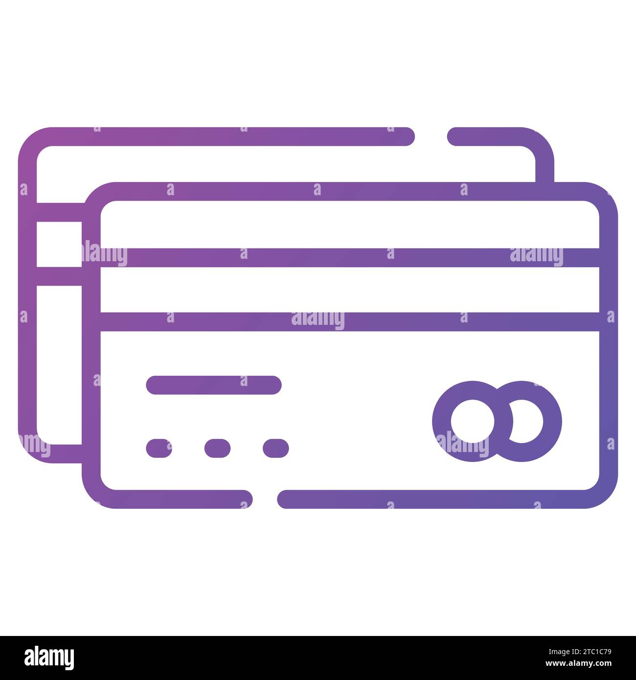Carta bancomat con design vettoriale in stile moderno, carta per pagamenti online e prelievo di contanti. Illustrazione Vettoriale