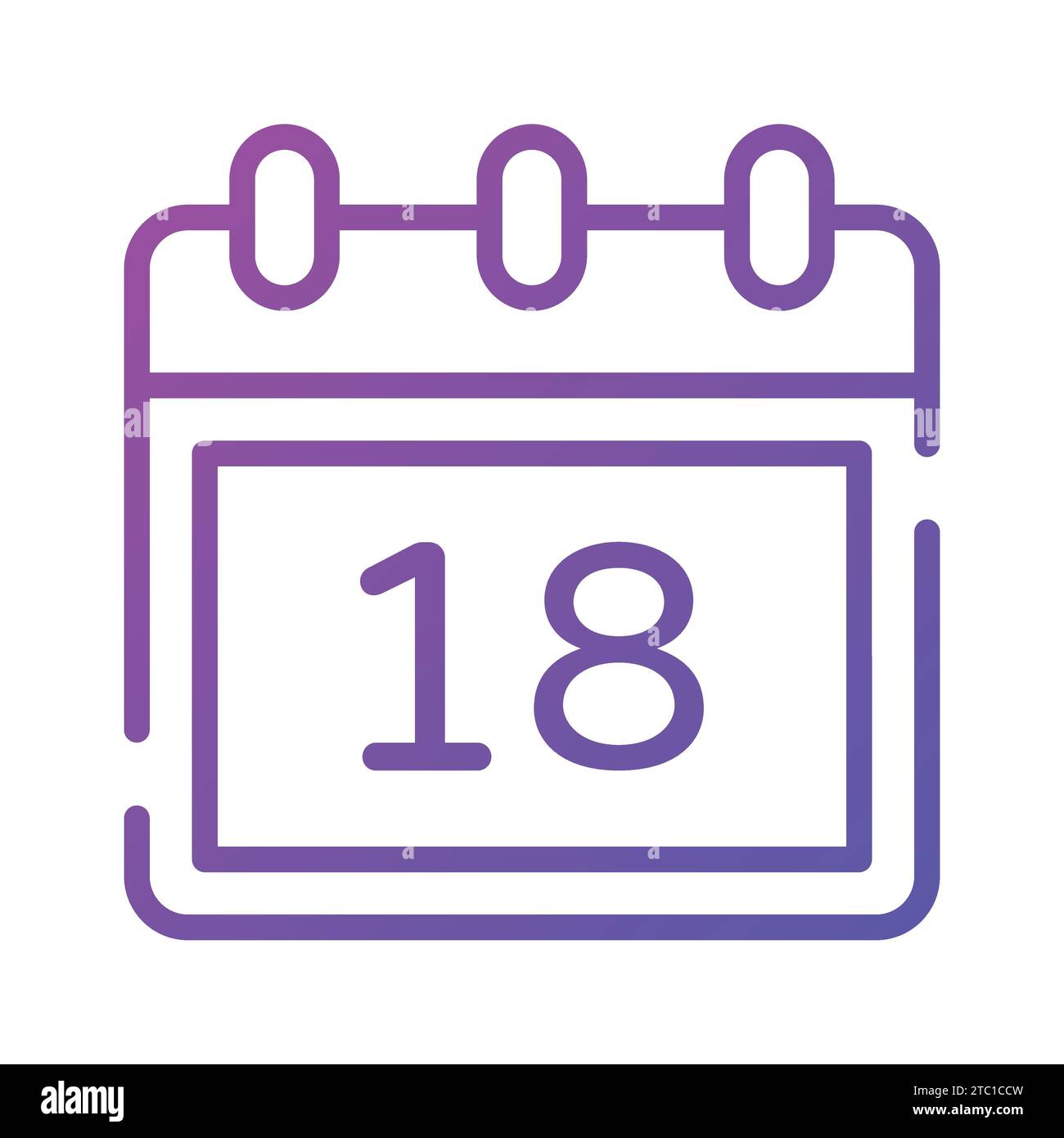 Scopri questo fantastico calendario, icona premium del planner. Illustrazione Vettoriale