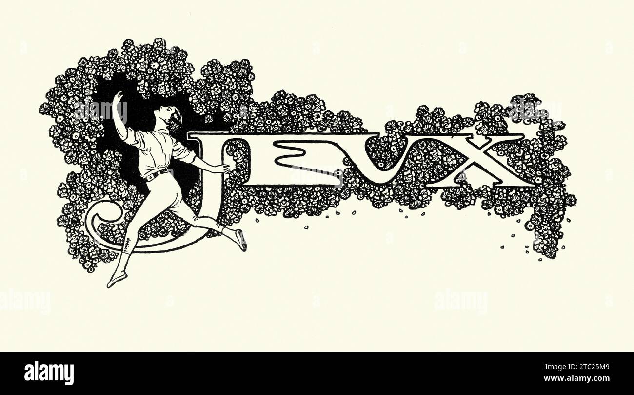 Title for Jeux (Games) è un balletto scritto da Claude Debussy e scritto per Ballets Russes di Sergei Diaghilev con la coreografia di Vaslav Nijinsky Foto Stock