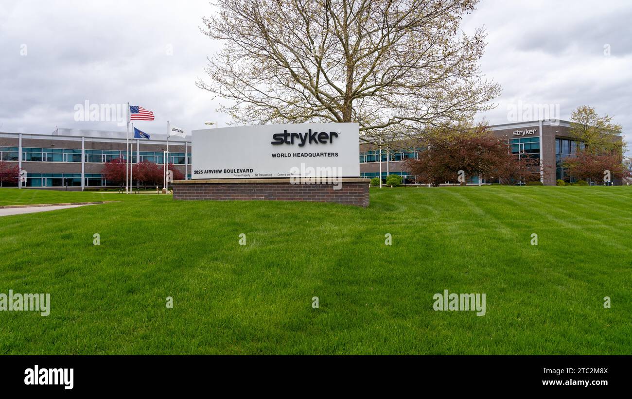Stryker World Headquarters a Kalamazoo, mi, USA Foto Stock