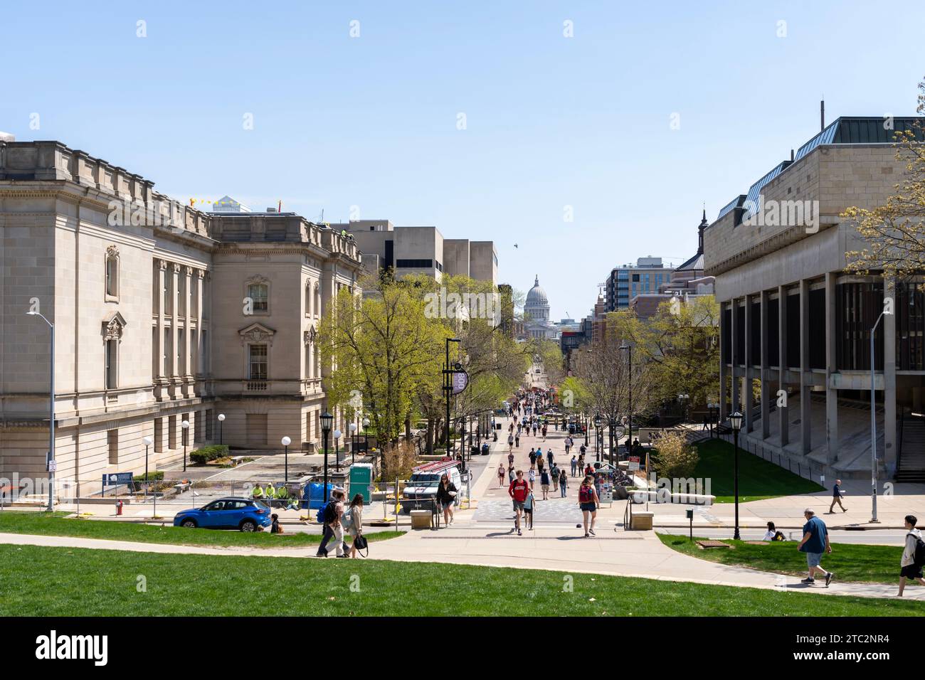 Campus della University of Wisconsin a Madison, Wisconsin, Stati Uniti Foto Stock