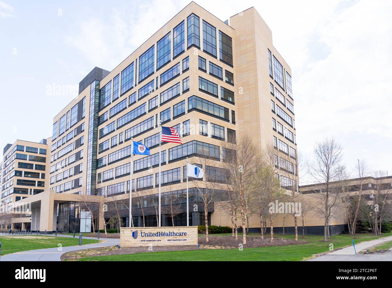 Sede centrale di UnitedHealthcare a Minnetonka, Minnesota, USA, 5 maggio 2023. Foto Stock