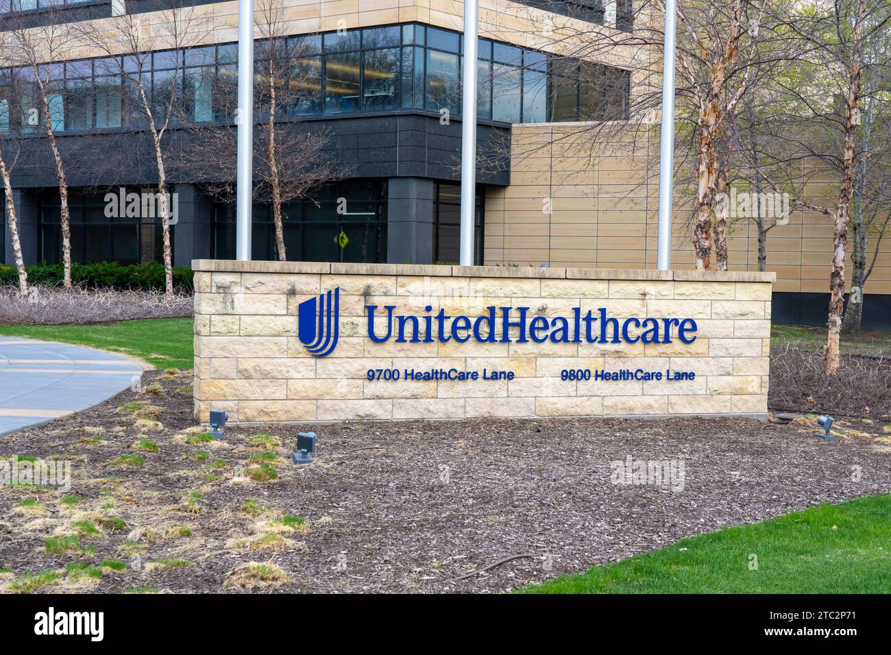 Sede centrale di UnitedHealthcare a Minnetonka, Minnesota, Stati Uniti Foto Stock