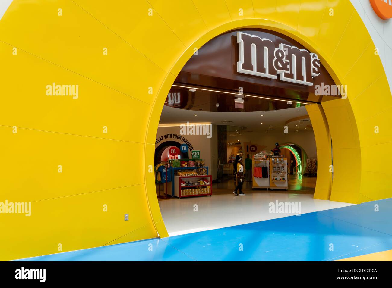 M and M'S Candy store nel Mall of America. Bloomington, Minnesota, Stati Uniti Foto Stock