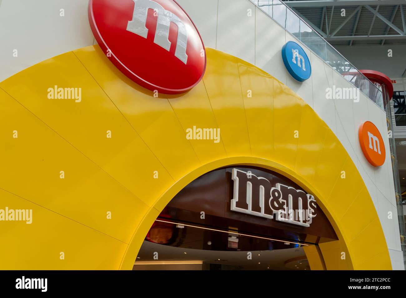 M and M'S Candy store nel Mall of America. Bloomington, Minnesota, Stati Uniti Foto Stock