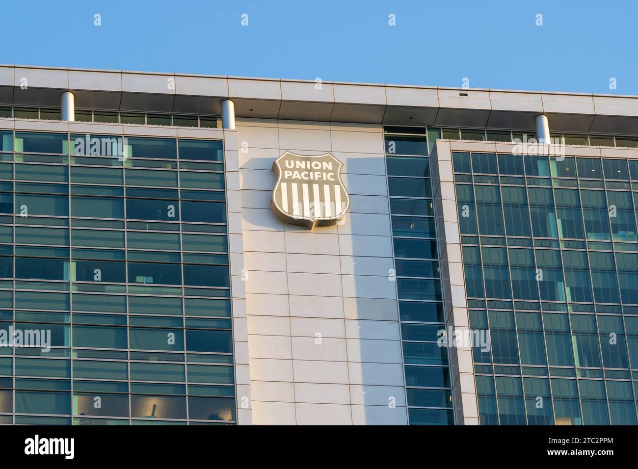 Edificio del Union Pacific Center a Omaha, Nebraska, Stati Uniti Foto Stock