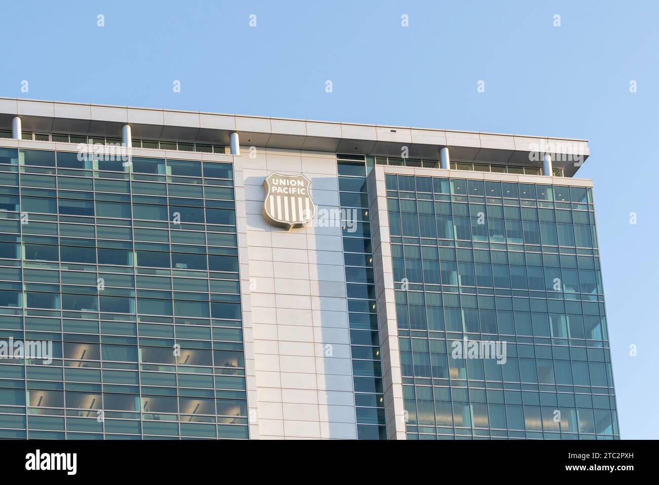 Edificio del Union Pacific Center a Omaha, Nebraska, Stati Uniti Foto Stock