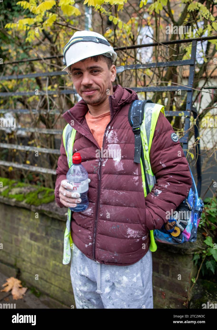 Ritratto degli uomini di lavoro a Londra Regno Unito Foto Stock