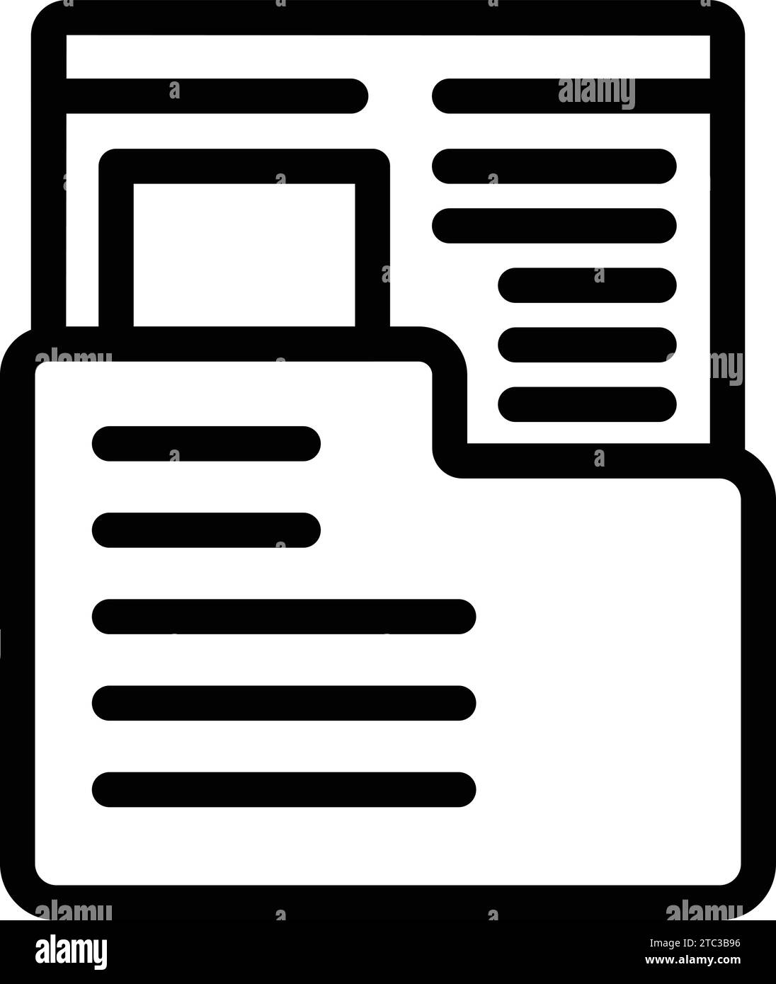 Icona script versione beta che delinea il vettore. File di documentazione del software. Programmazione del rilascio iterazione Illustrazione Vettoriale