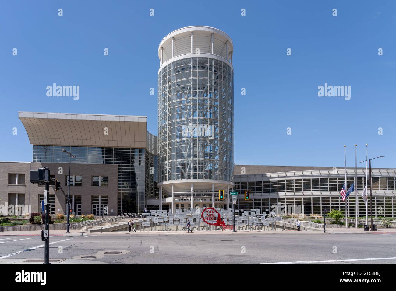 Salt Palace Convention Center di Salt Lake City, Utah, Stati Uniti Foto Stock