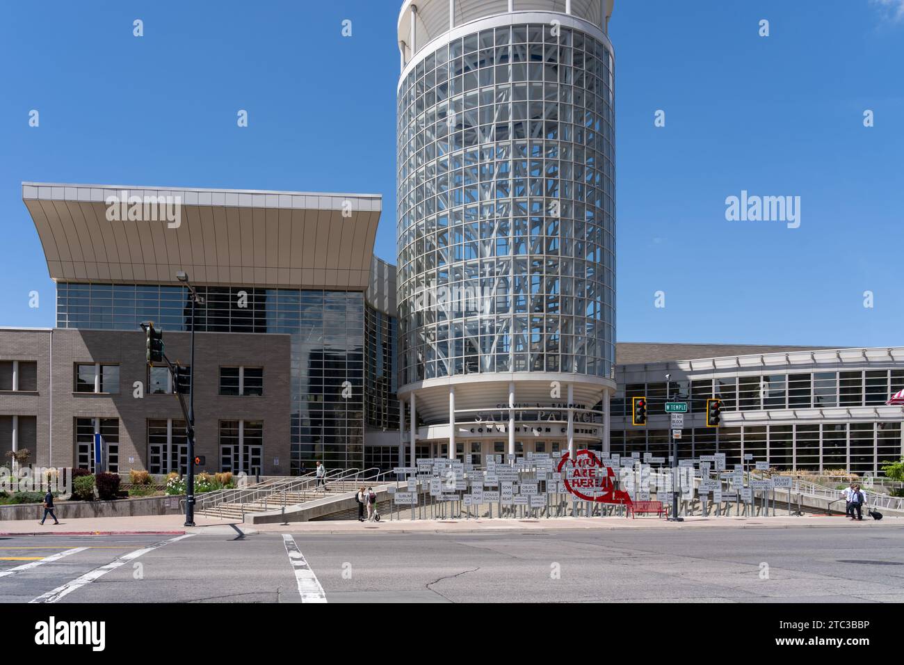 Salt Palace Convention Center di Salt Lake City, Utah, Stati Uniti Foto Stock