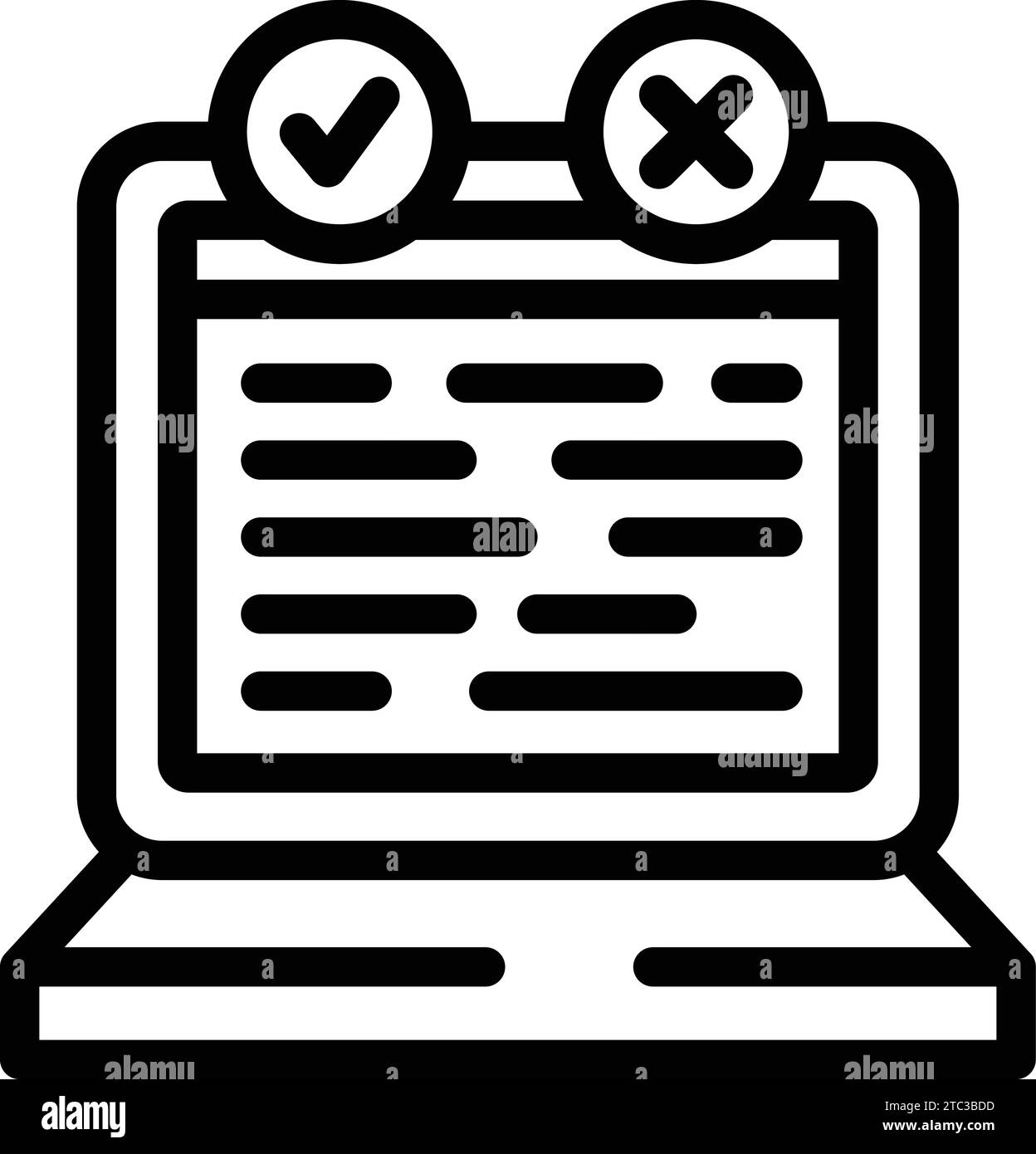 Icona di valutazione della versione beta per delineare il vettore. Rilascia la piattaforma live. Vetrina di debug beta Illustrazione Vettoriale