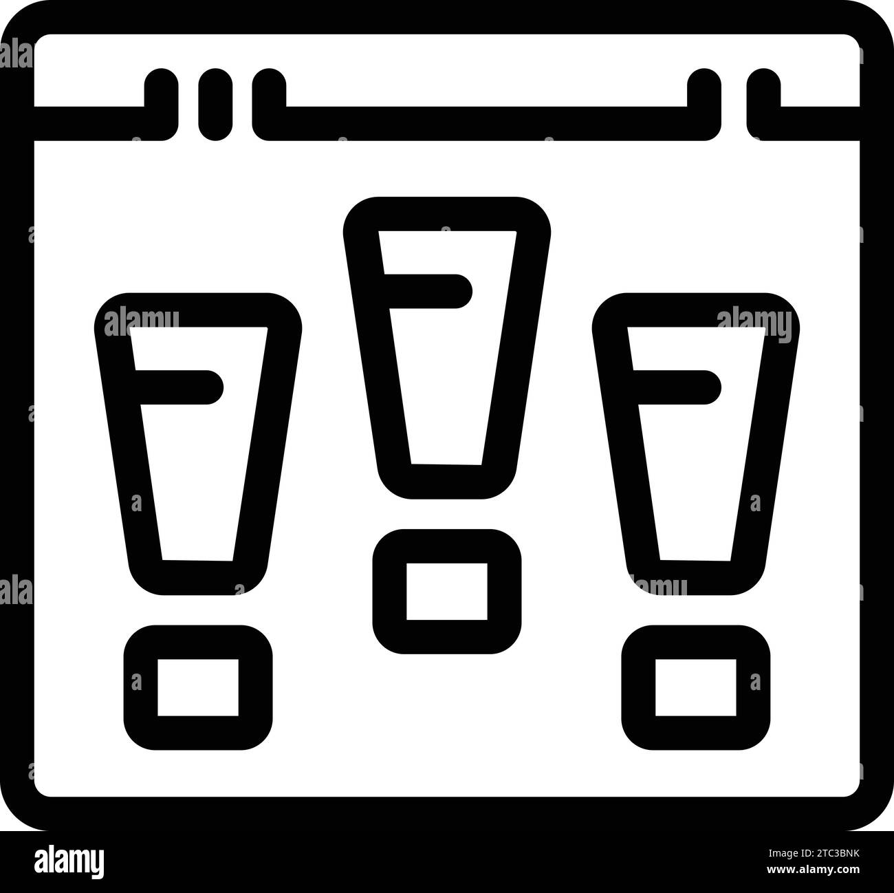 L'icona di verifica beta IT delinea il vettore. Debug versione di prova. Test di garanzia della qualità Illustrazione Vettoriale