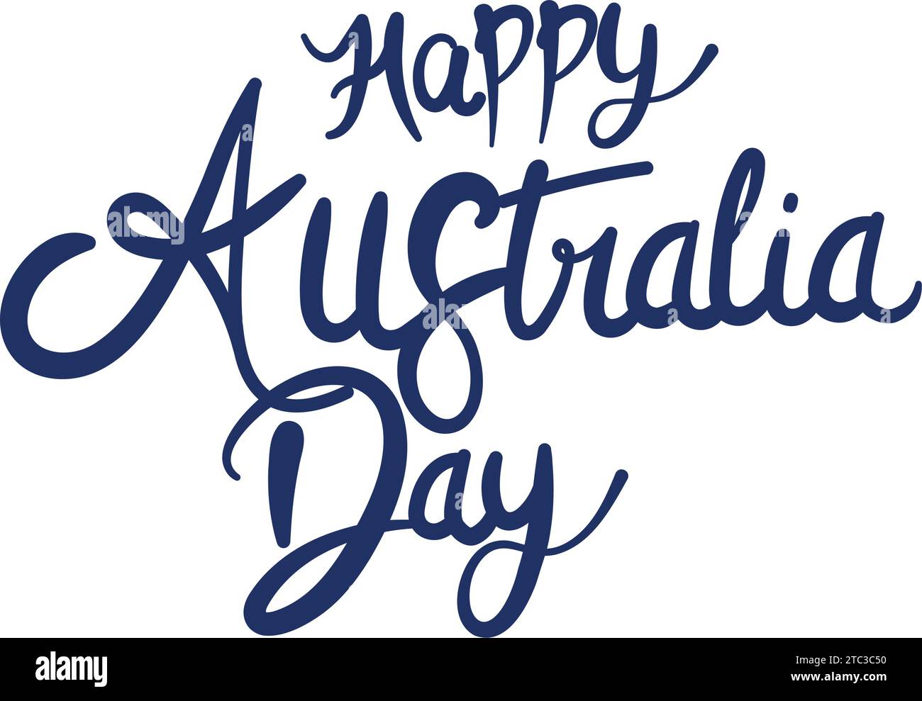 tipografia del giorno australiano Illustrazione Vettoriale