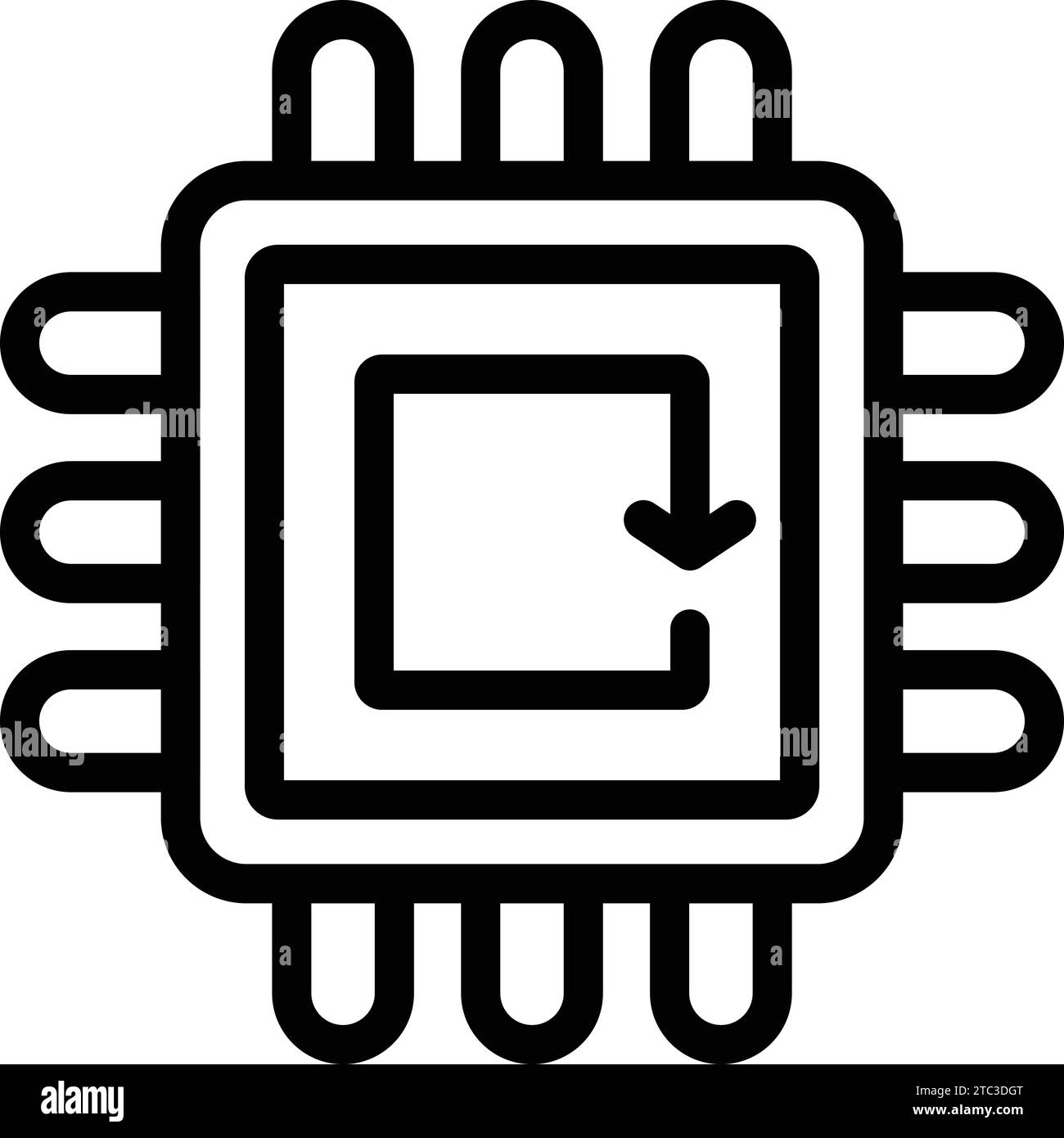 Spostare l'icona dei test beta per delineare il vettore. Eseguire la migrazione della versione della release. App per la consegna dei progetti Illustrazione Vettoriale