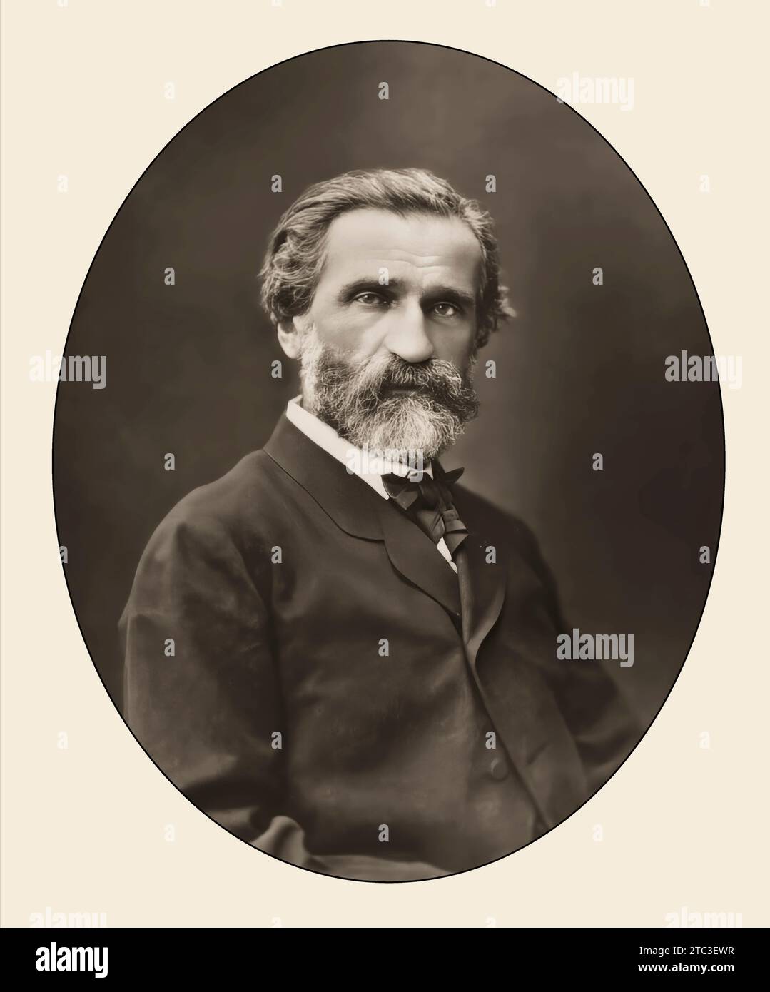 Giuseppe Fortunino Francesco Verdi, 1813 – 1901, compositore italiano Foto Stock