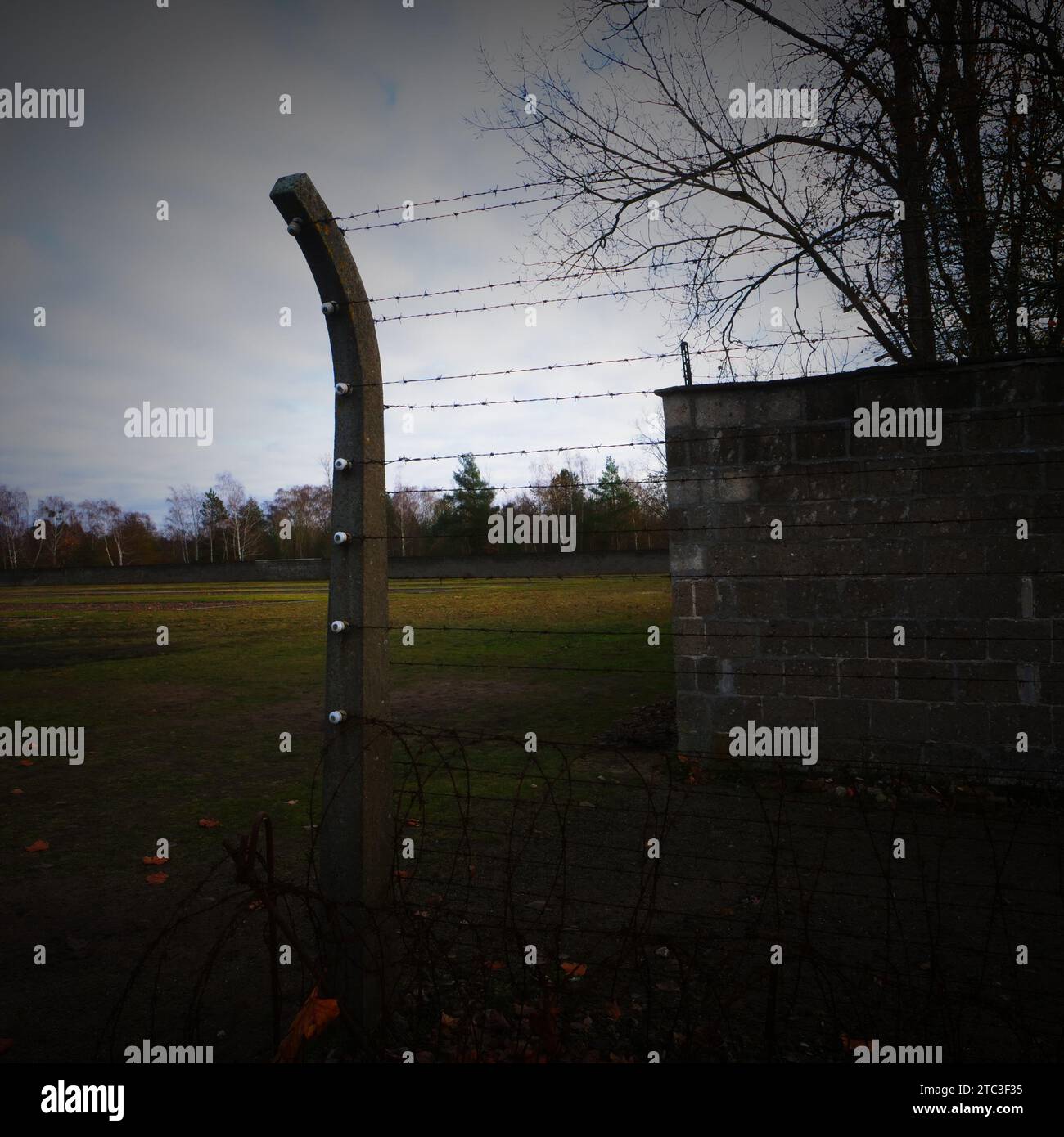 Campo di concentramento, Oranienburg-Sachsenhausen, Oranienburg, Brandeburgo, Germania Foto Stock