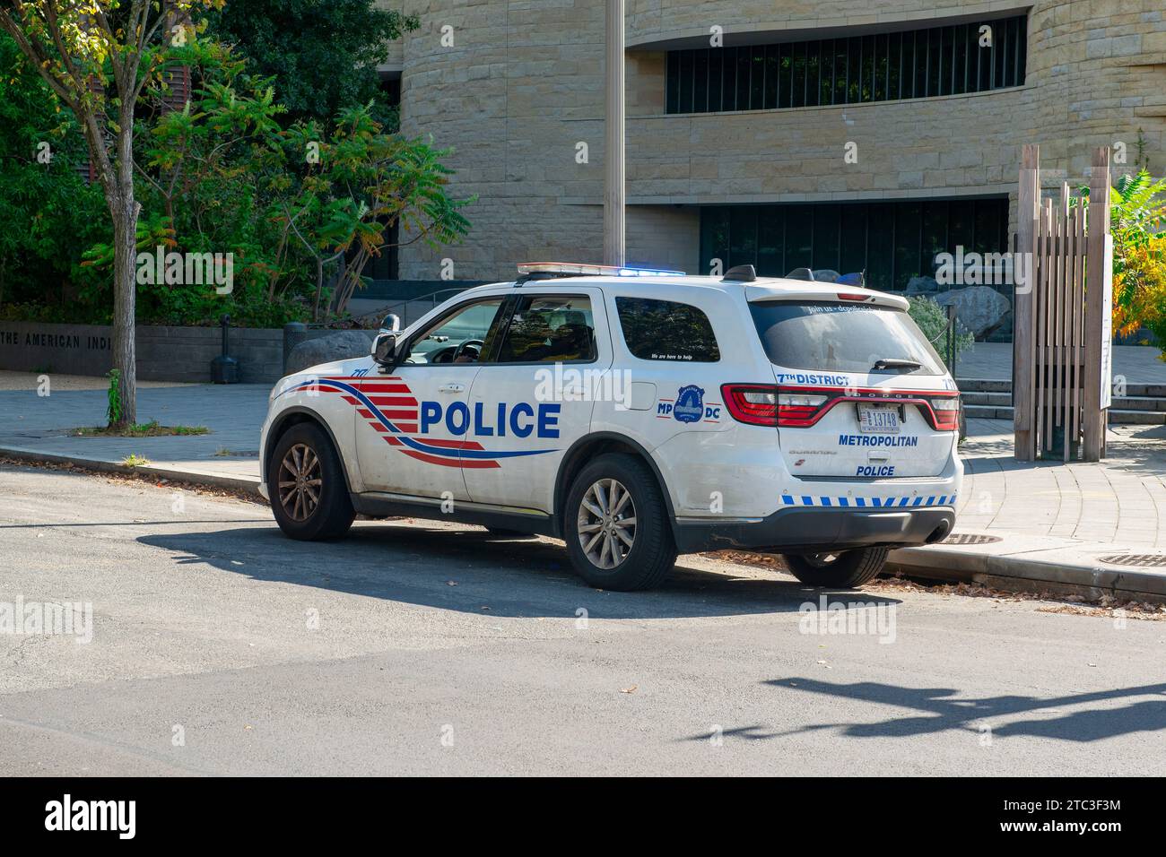 Campidoglio della polizia a Washington DC Foto Stock