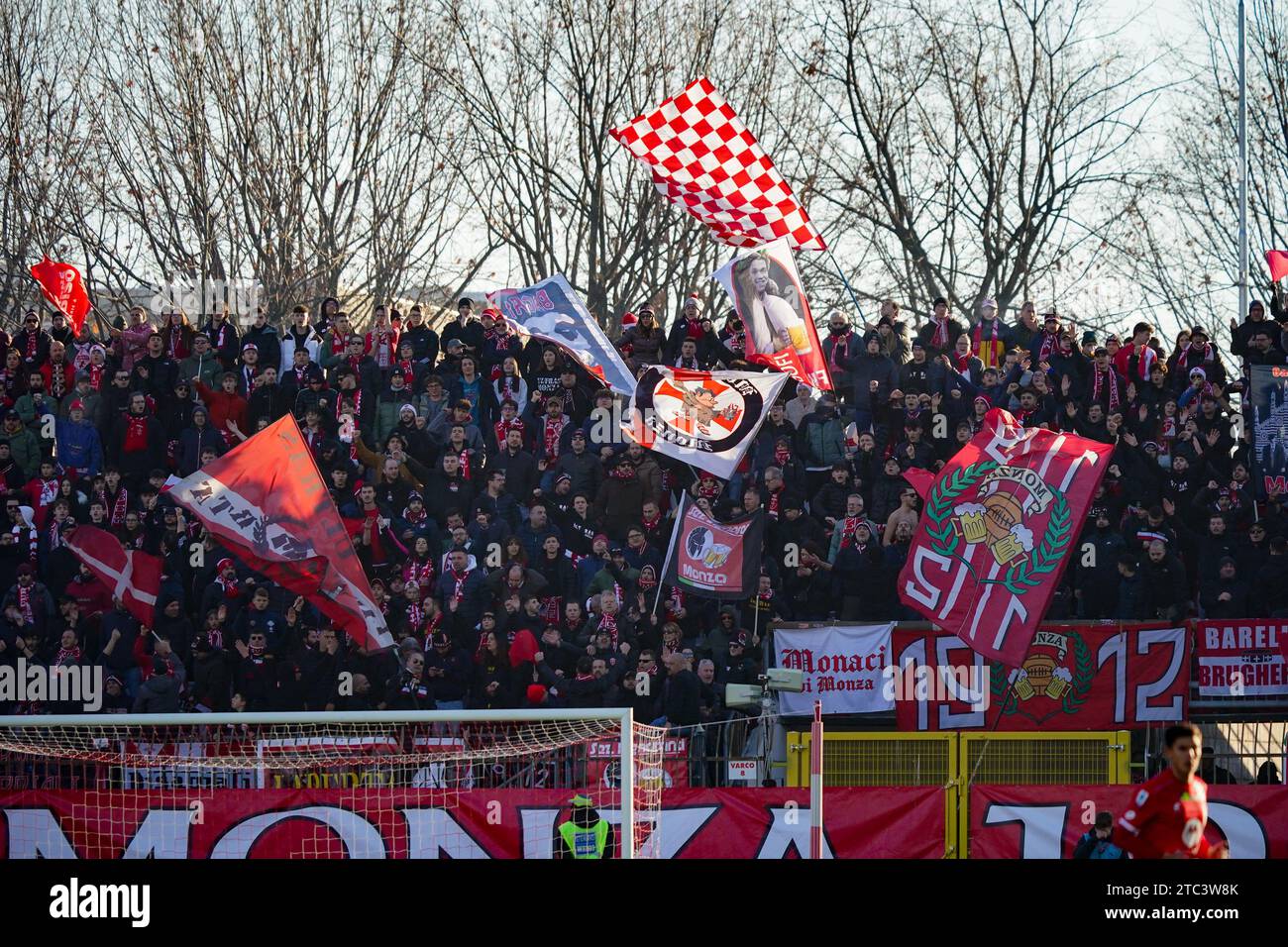 Monza, Italia. 10 dicembre 2023. Squadra dell'AC Monza, durante AC Monza vs Genoa CFC - serie A, allo Stadio U-Power. Crediti: Alessio Morgese/Alessio Morgese/Emage/Alamy live news Foto Stock