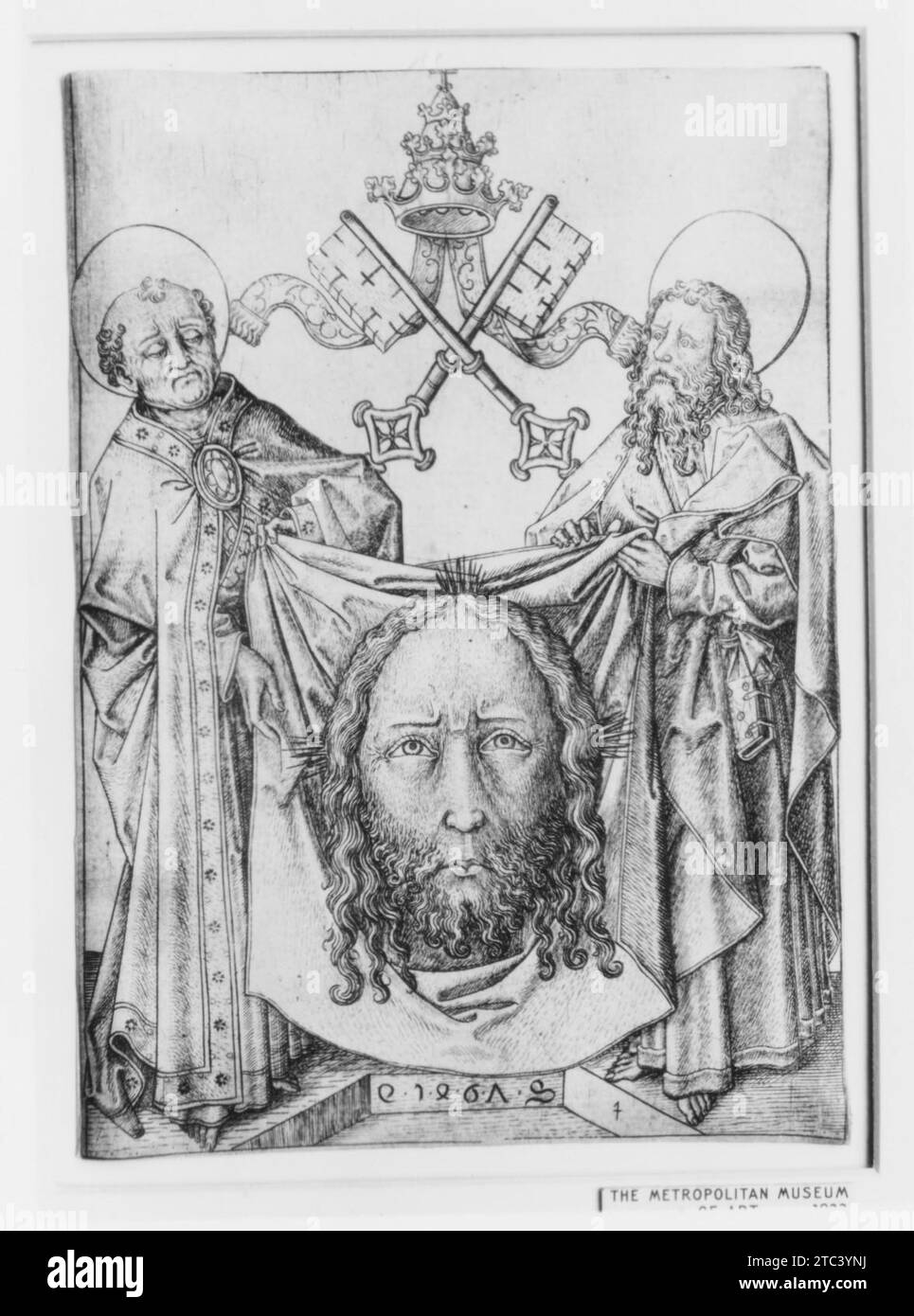 Il Sudarium con St. Peter e St. Paul 1922 di Master es Foto Stock