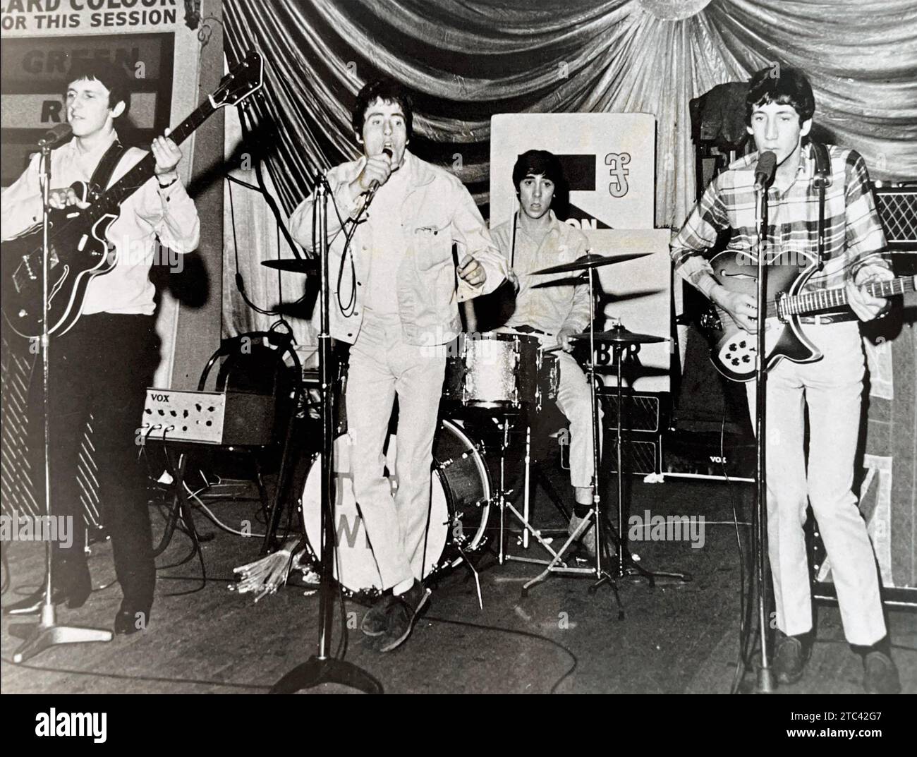 THE WHO UK rock Group alla Shepherd's Bush bingo Hall nel 1964 Foto Stock