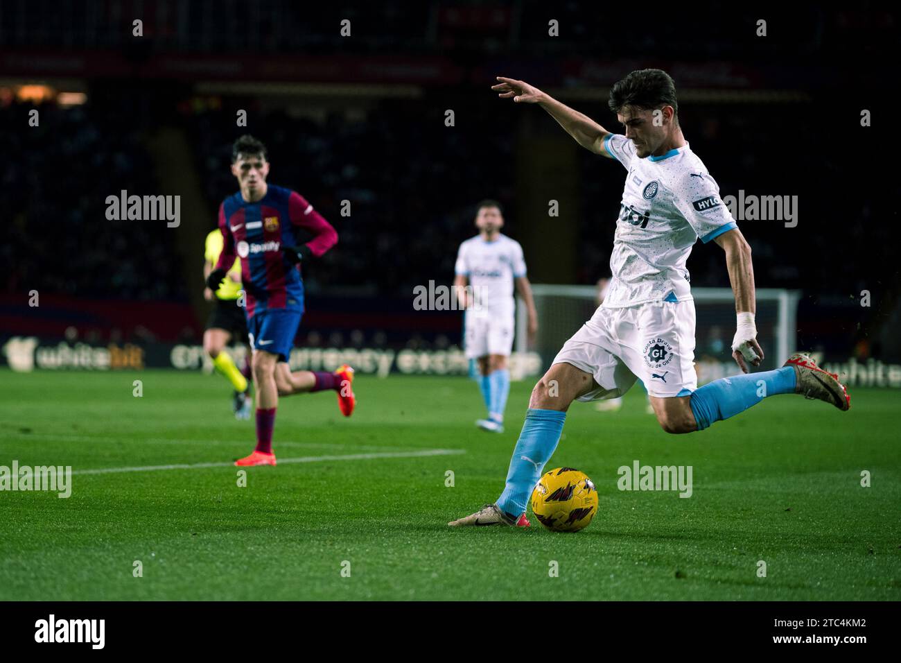 Barcellona, Spagna, 10 dicembre 2023. Spagnolo LaLiga EA Sports: FC Barcelona contro Girona FC. (03) Miguel Gutiérrez. Credito: Joan G/Alamy Live News Foto Stock