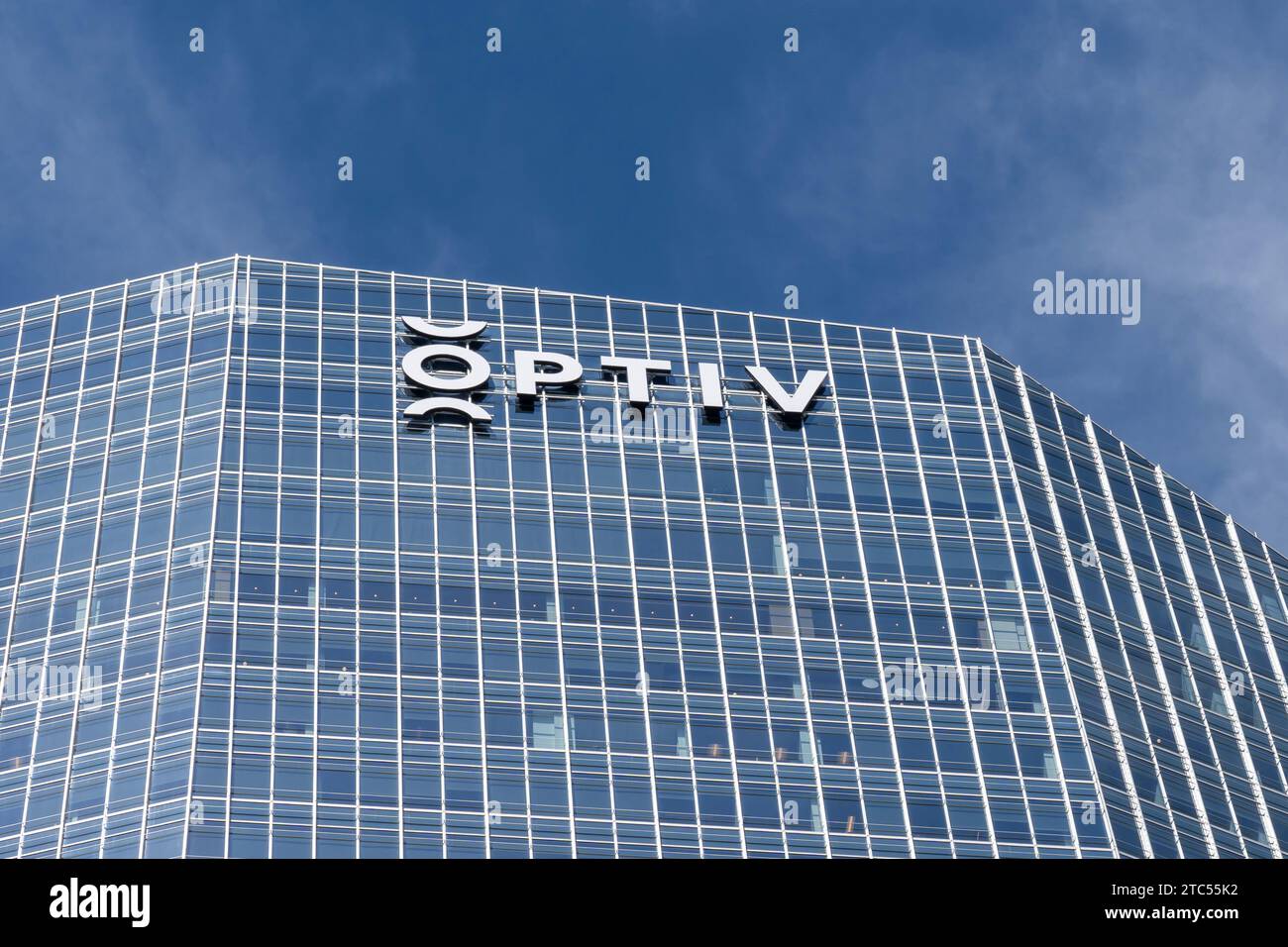 Sede centrale della Optiv a Denver, Colorado, Stati Uniti Foto Stock