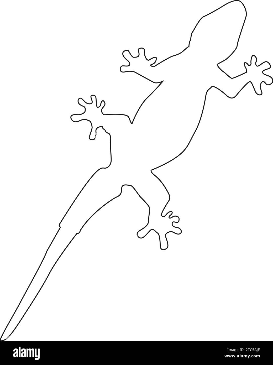 casa lucertola vettore icona illustrazione semplice disegno Illustrazione Vettoriale