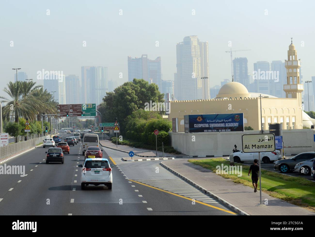 Viaggio a Sharjah da Dubai negli Emirati Arabi Uniti. Foto Stock