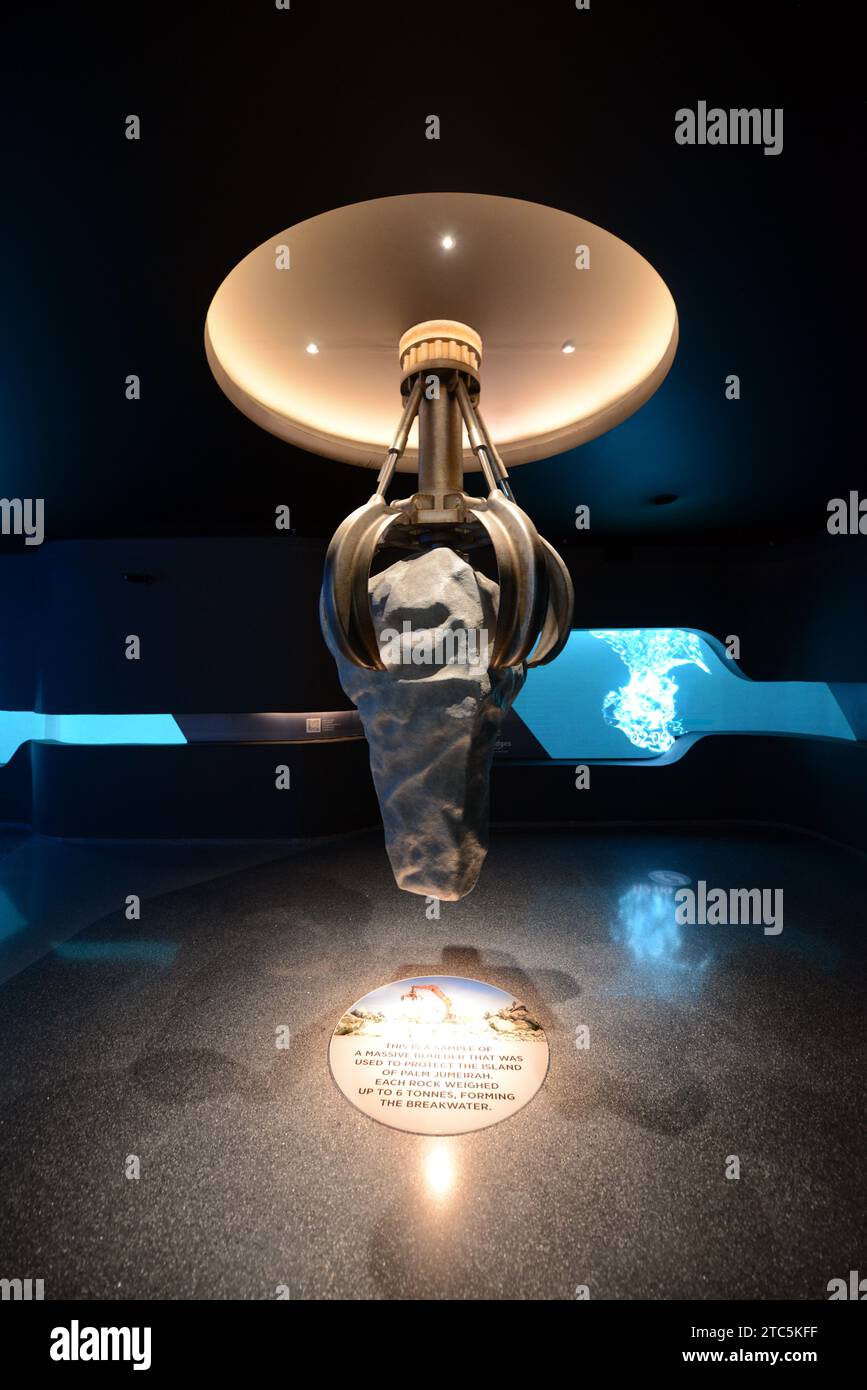 Mostre interattive in The View at the Palm, Palm Jumeirah, Dubai, Emirati Arabi Uniti. Foto Stock