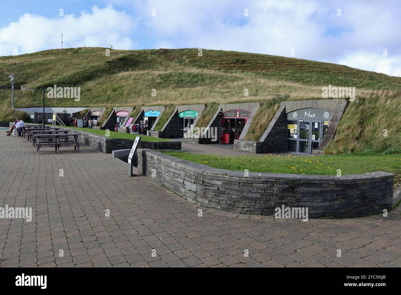 Liscannor – Botteghe di artigianato all'ingesso delle Scogliere di Moher Foto Stock