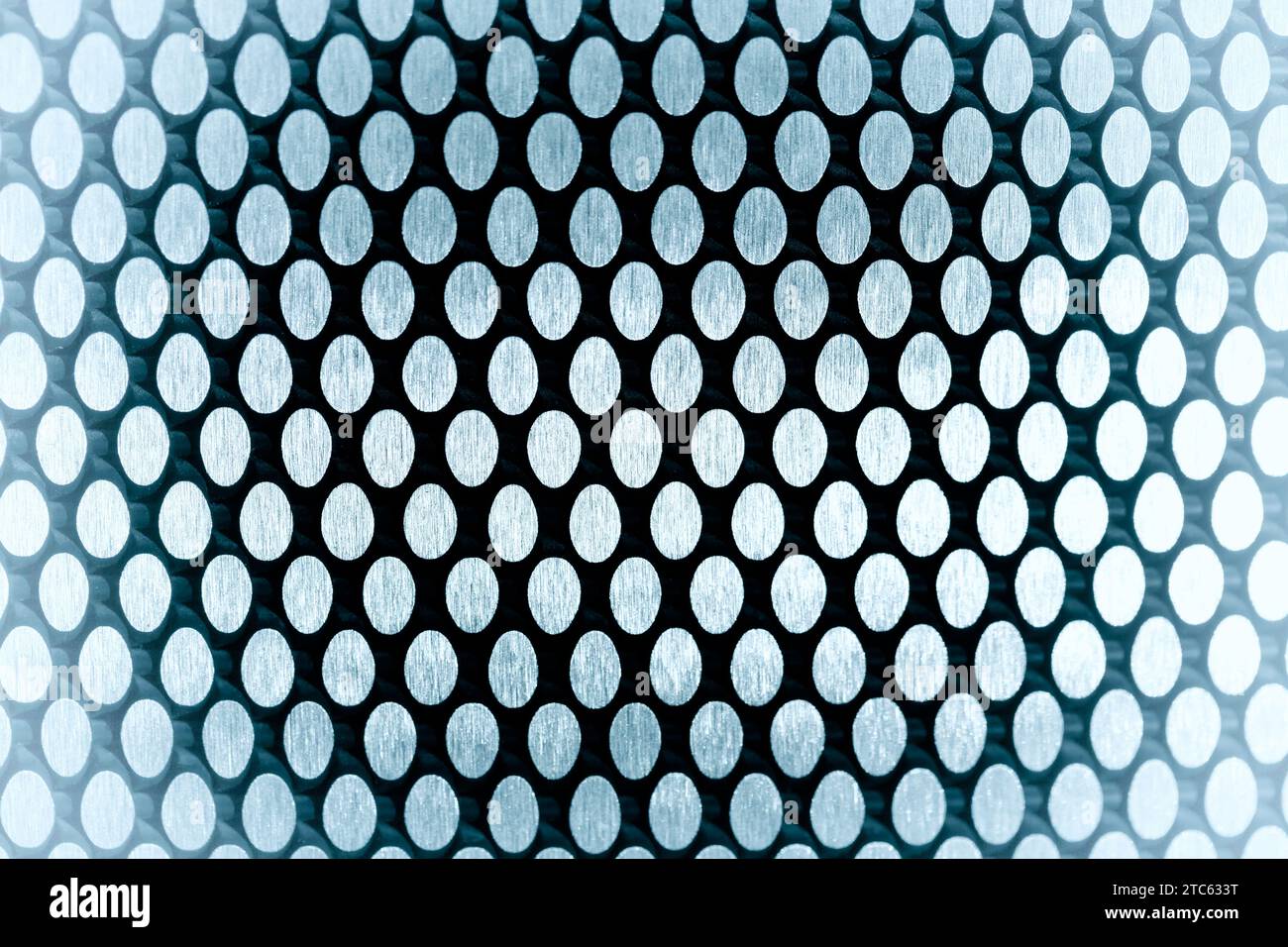 sfondo e texture della griglia metallica astratti con effetto filtro Foto Stock