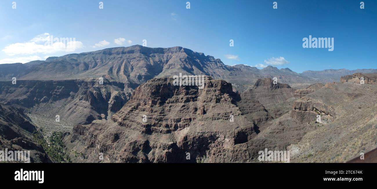 Vista panoramica dal punto di vista di El Guriete Foto Stock