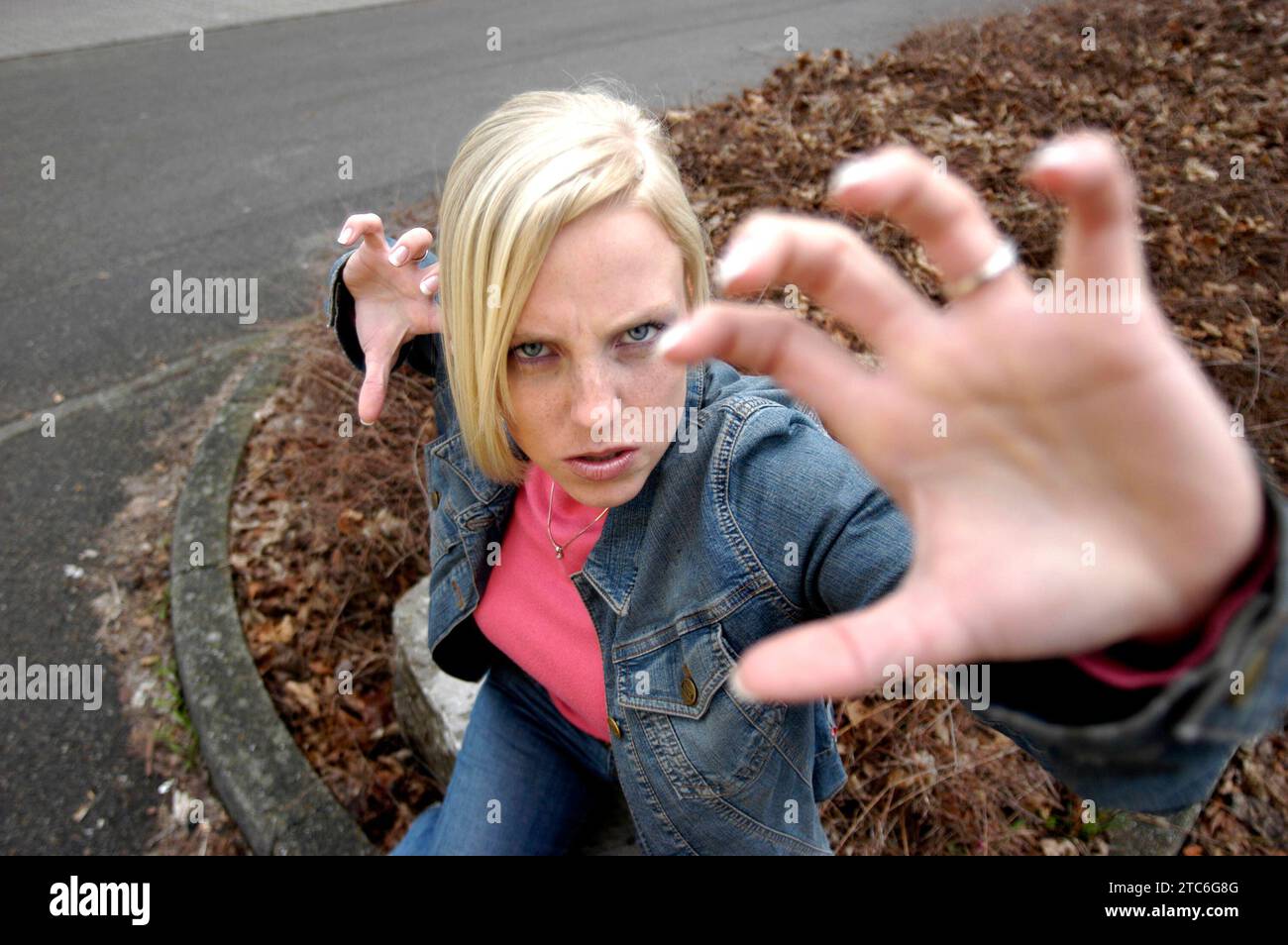 Aggresive Schülerin, Deutschland, BLF *** aggressive schoolgirl, Germany, BLF BL74342 Credit: Imago/Alamy Live News Foto Stock