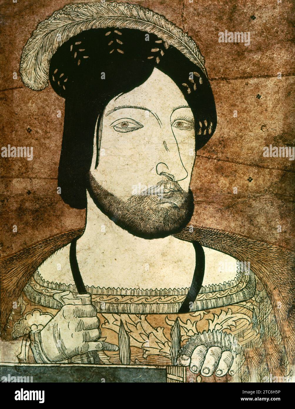 Francesco i (1494 - 1547), re di Francia. Xilografia. xvi secolo Foto Stock