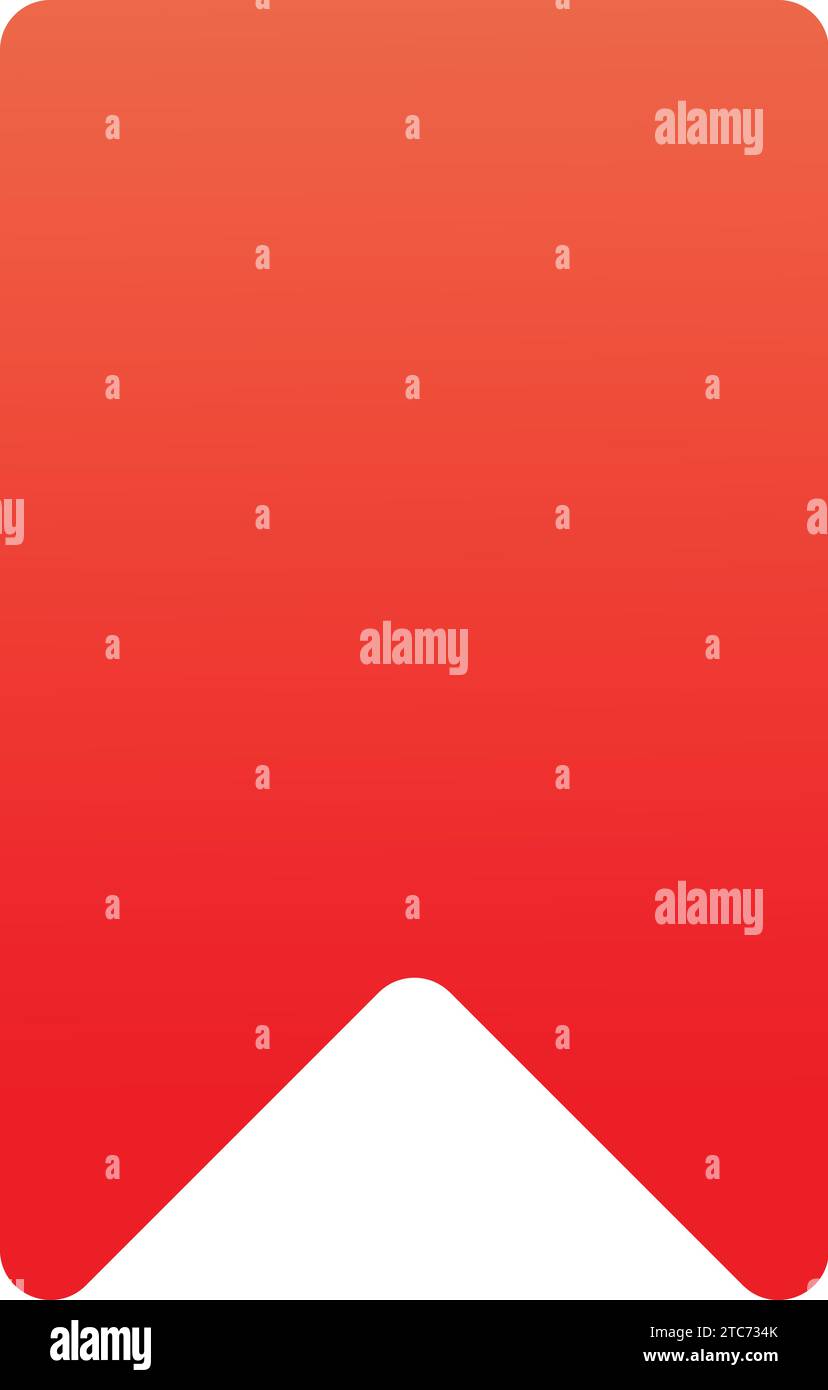 Salva icona segnalibro in colore stile sfumatura piatta vettoriale, illustrazione, grafica per la progettazione, interfaccia utente, Web, interfaccia Illustrazione Vettoriale