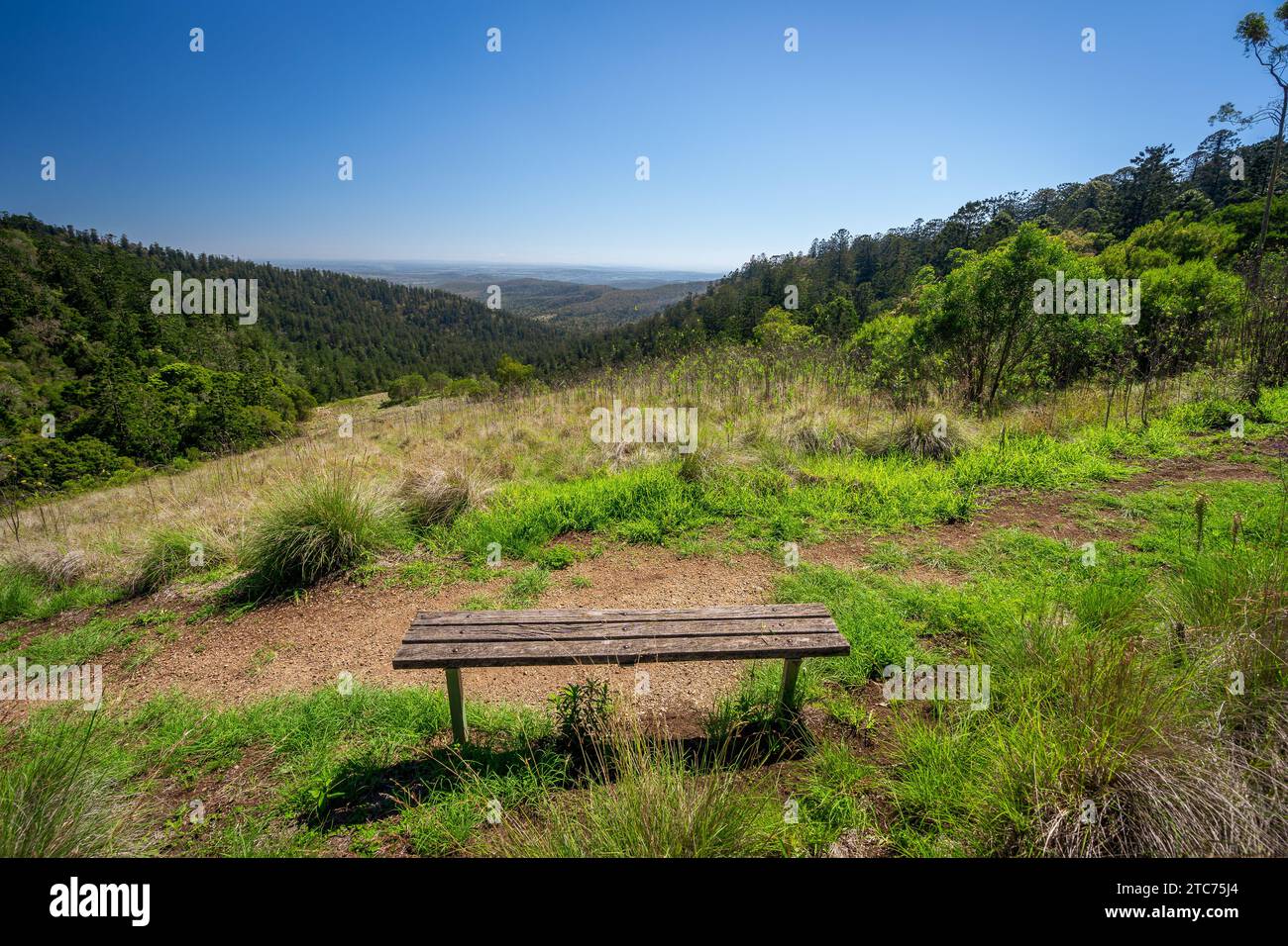 Splendido punto panoramico nel Bunya Mountains National Park, Queensland, Australia Foto Stock