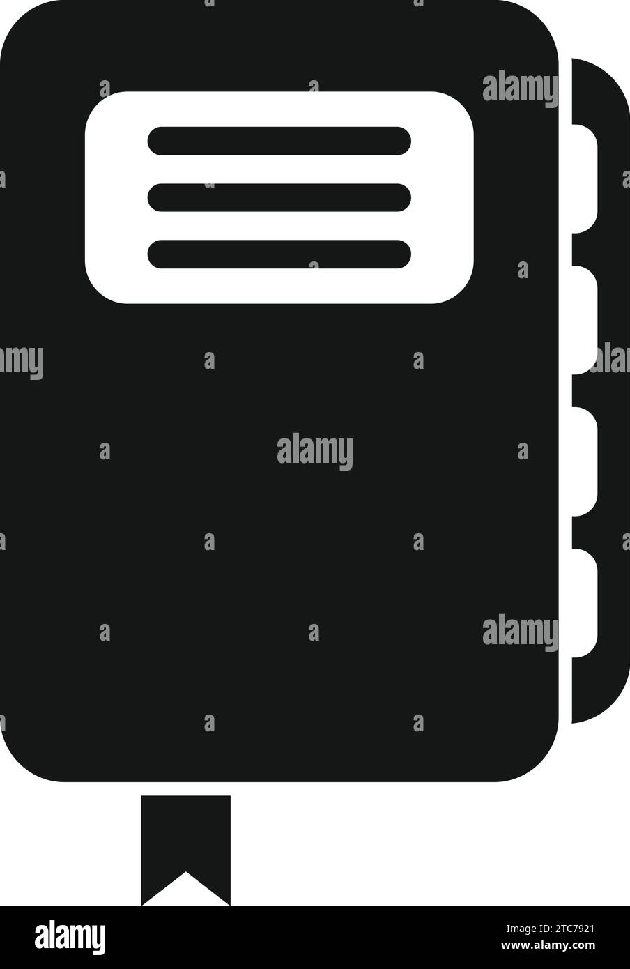 Icona cartella vettore semplice. Cartella di sistema del database. Processo remoto Illustrazione Vettoriale