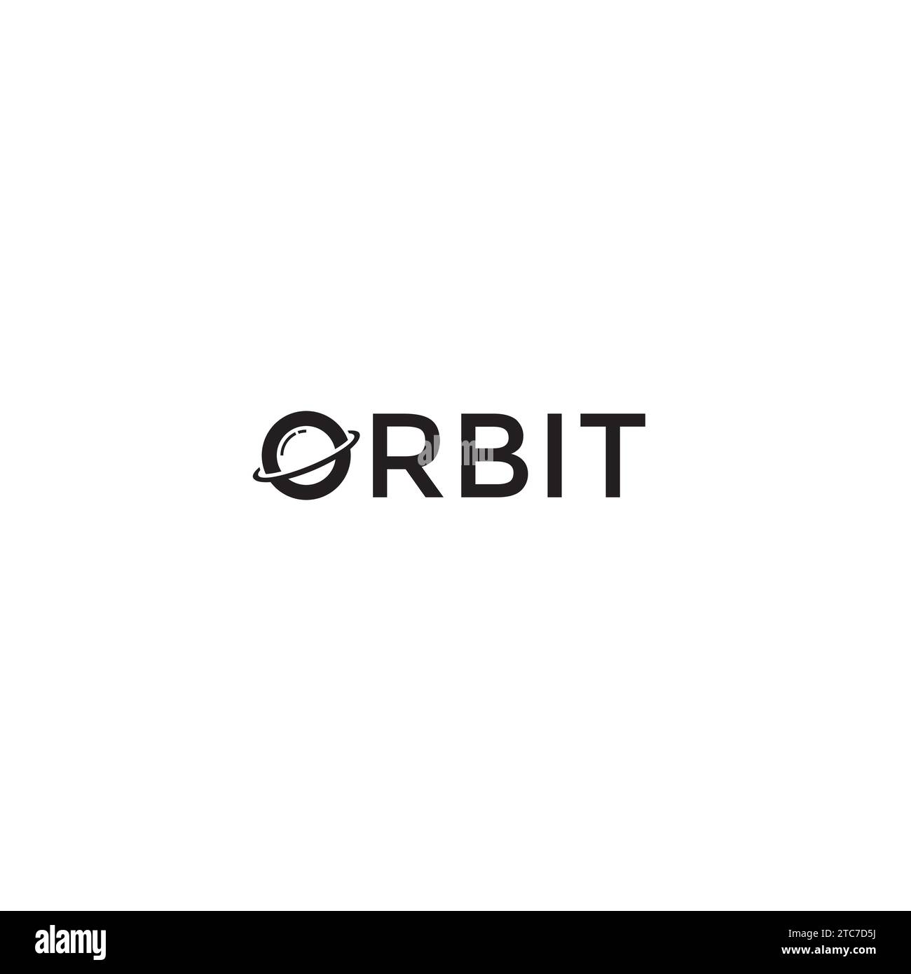 Logo Orbit o marchio denominativo Illustrazione Vettoriale