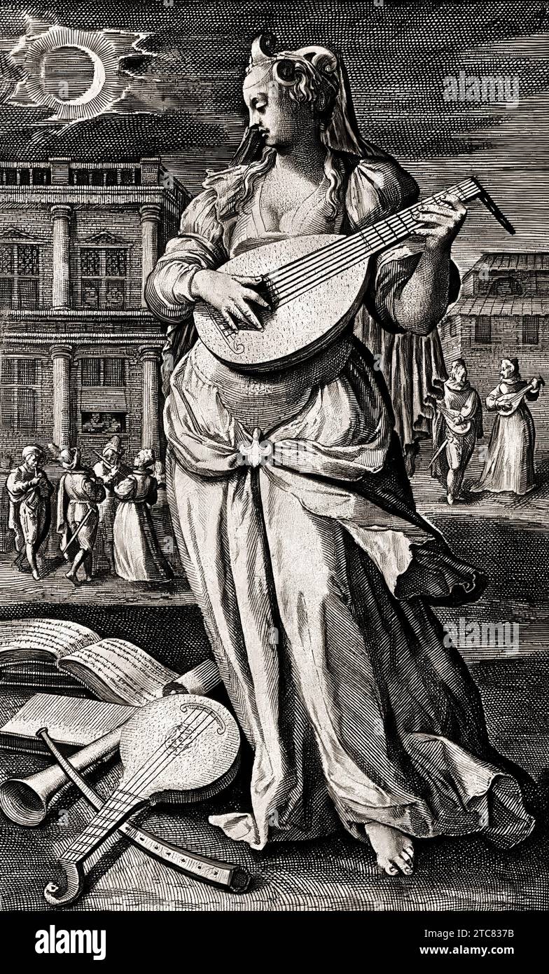 Allegoria musicale, XVI secolo Foto Stock