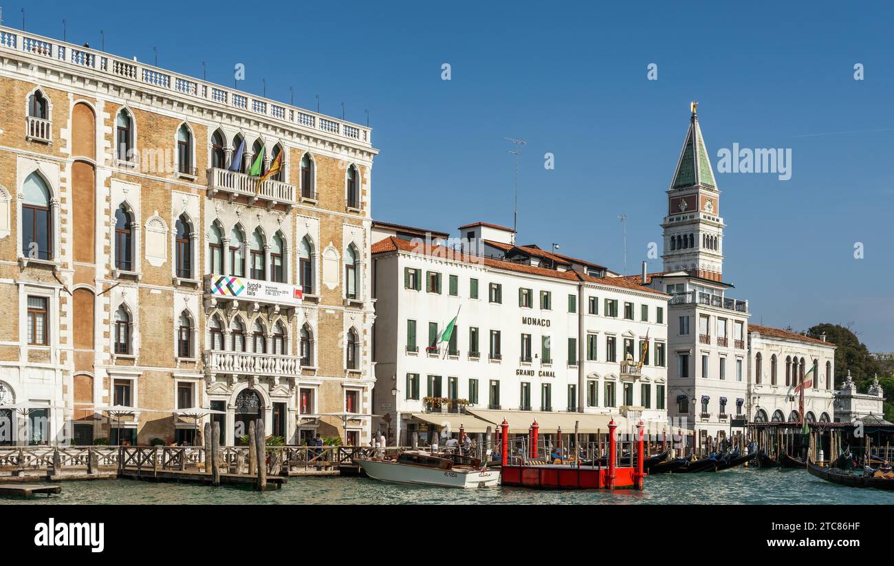 Monaco Hotel sul Canal Grande a Venezia Foto Stock