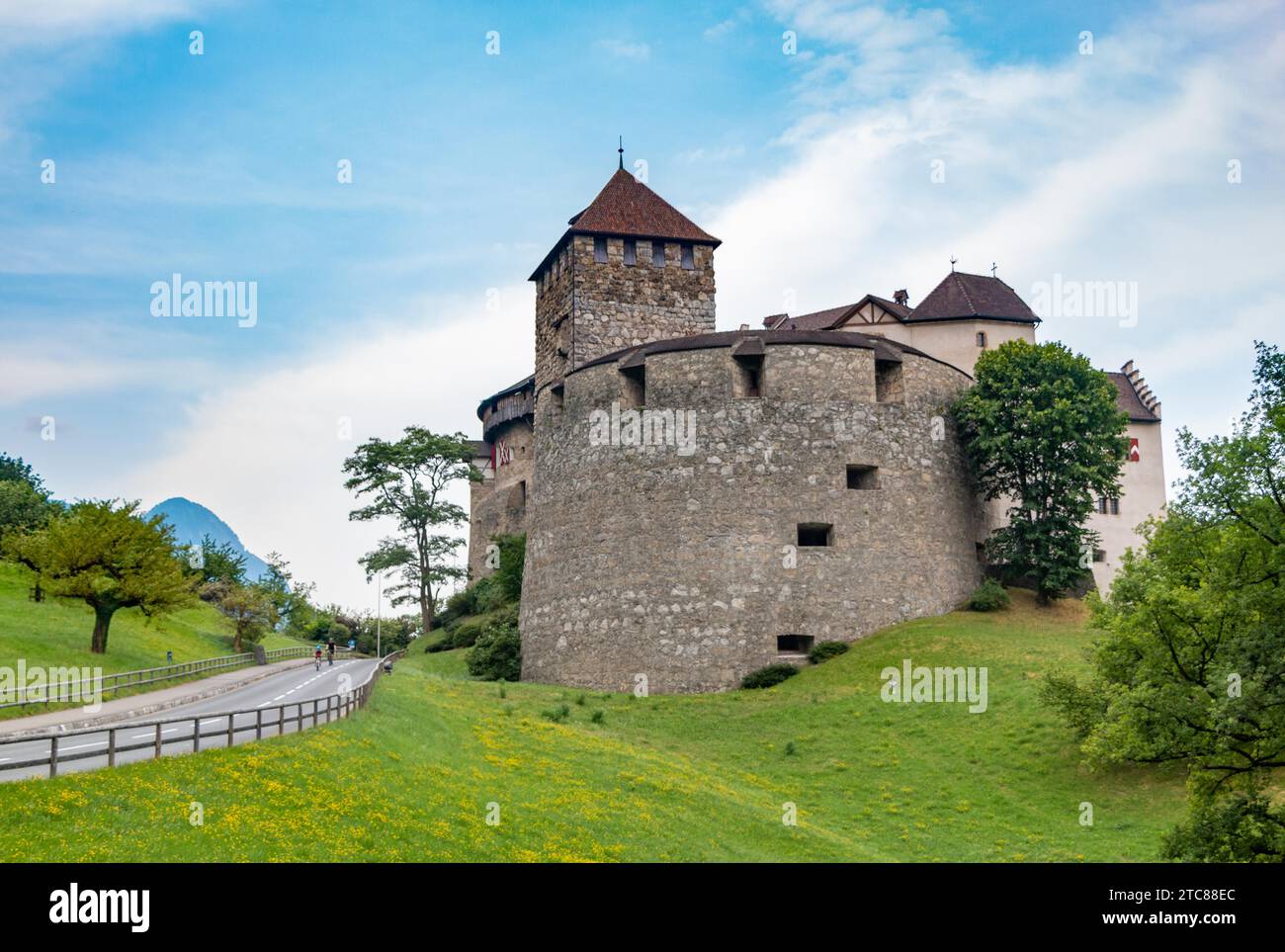 Una foto del Castello di Vaduz Foto Stock