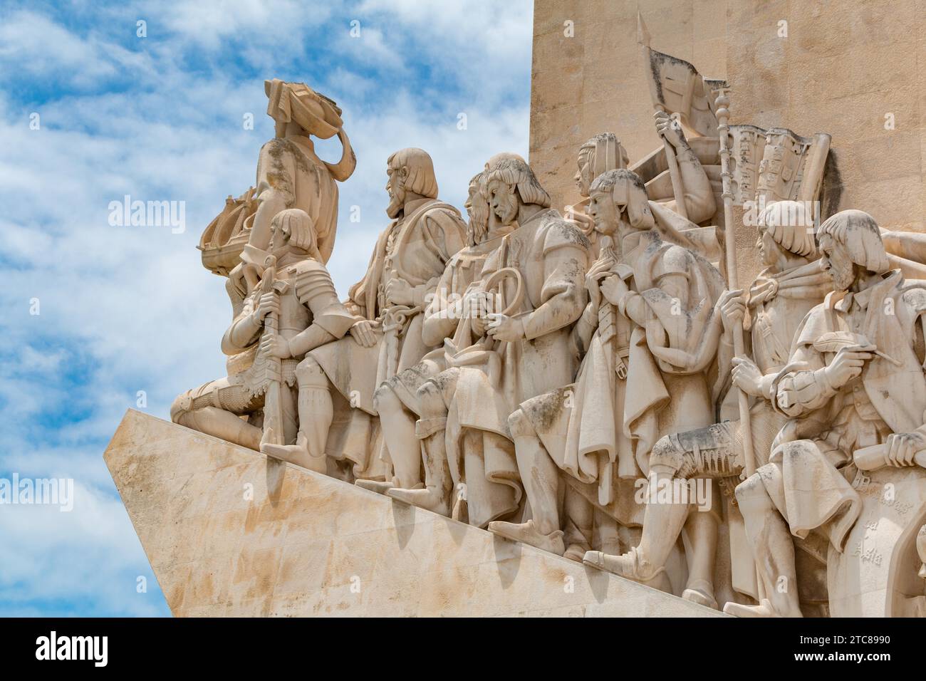 Una foto del monumento Padrao dos Descobrimentos Foto Stock