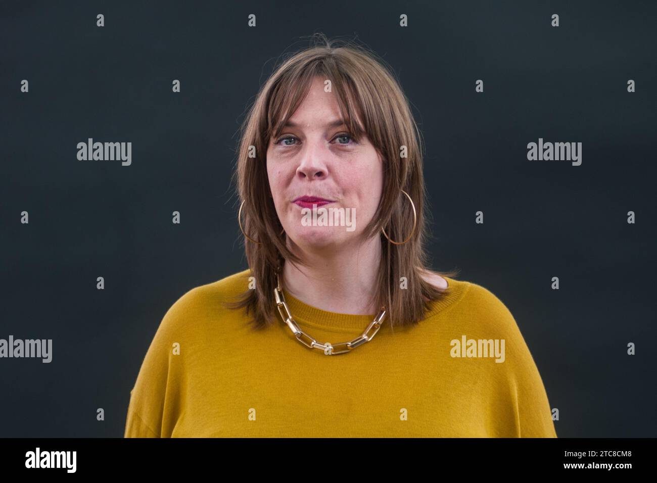 Partito laburista britannico politico Jess Phillips frequenta un photocall durante l'Edinburgh International Book Festival il 12 agosto 2017 a Edimburgo, Sc Foto Stock